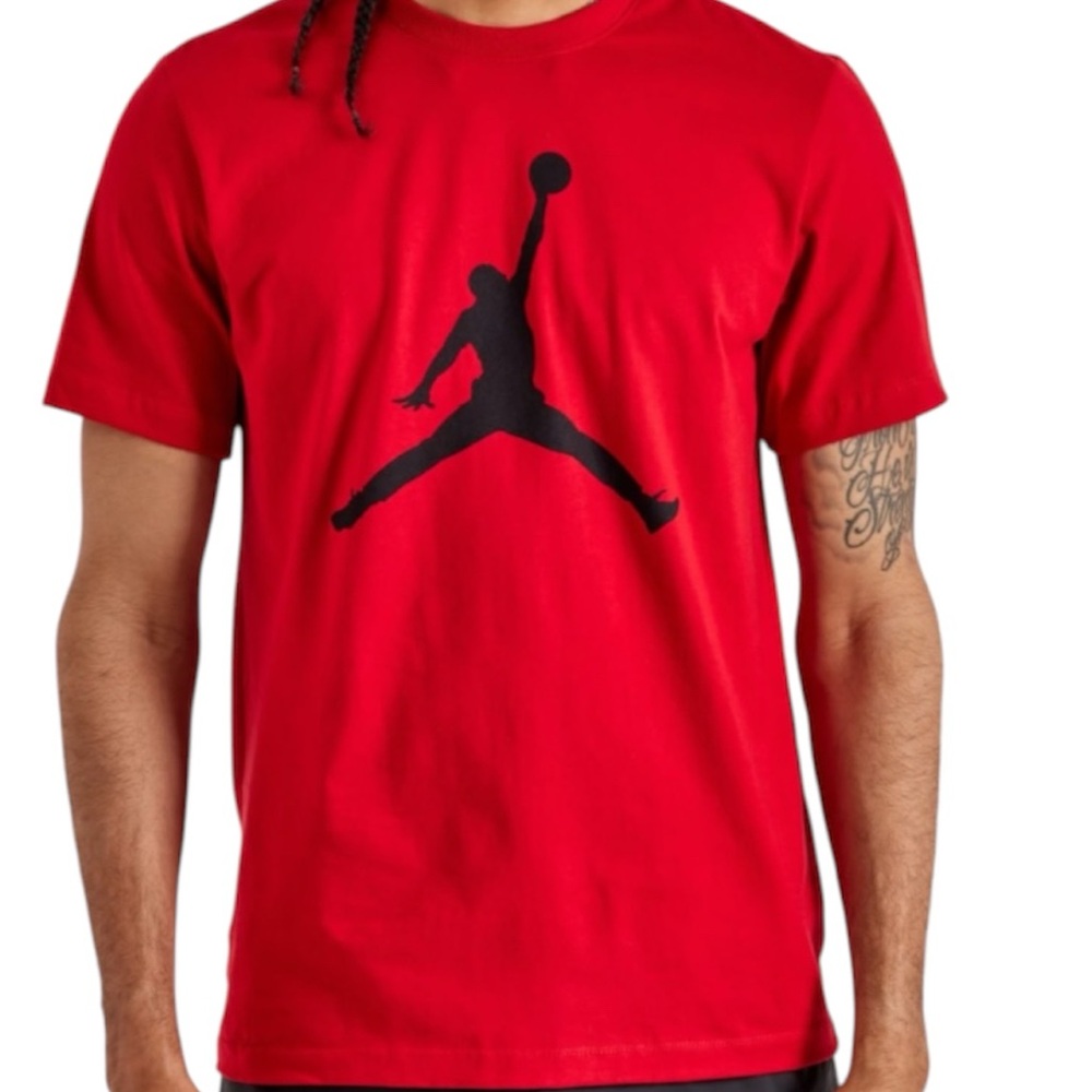 Nike Air Jordan Jumpman Logo Tee Mens T-Shirt Red